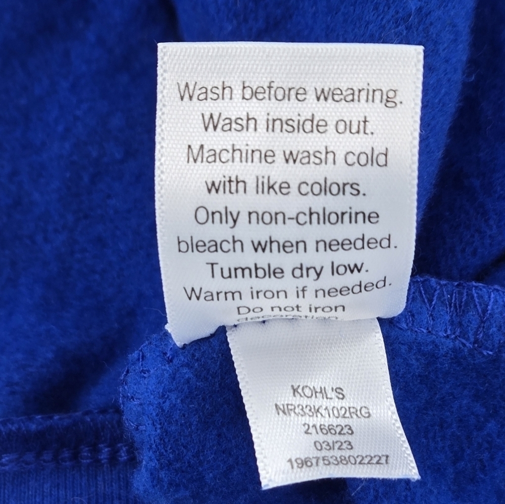 Blue Graphic Fuerte Sweatshirt Hoodie by Sonoma Community - Picture 4 of 9